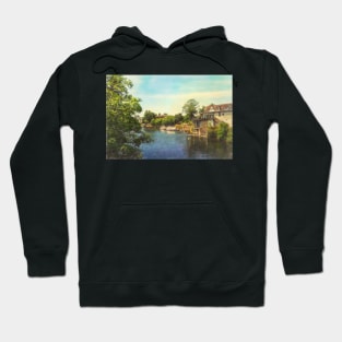The Thames at Ray Mill Island Hoodie